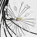 lustre moderne en cristal pissenlit éclairage design intérieur décoratif