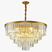 lustre moderne en cristal pour décoration intérieure élégante