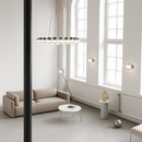 lustre moderne en verre créatif pour éclairage intérieur décoratif