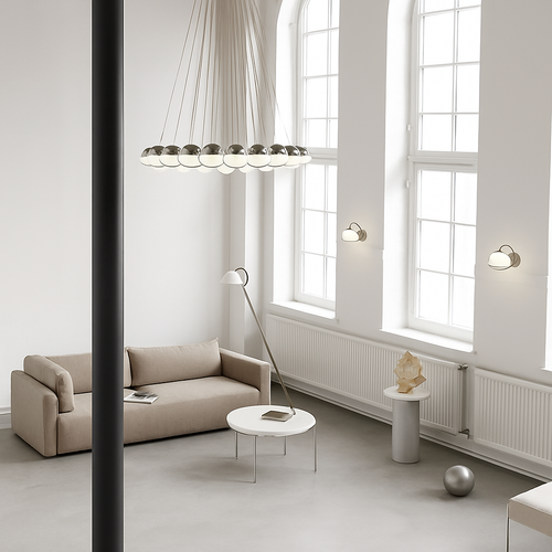 lustre moderne en verre créatif pour éclairage intérieur décoratif