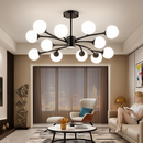 lustre moderne en verre led avec suspension pour décoration maison