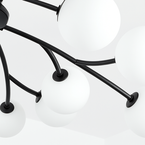 lustre moderne en verre led avec suspension pour décoration maison