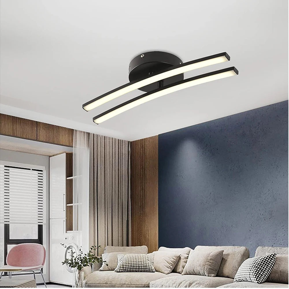 lustre moderne et créatif incurvé