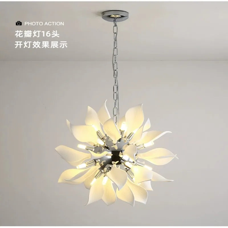 lustre moderne led nordique simple brillant pour hôtel villa