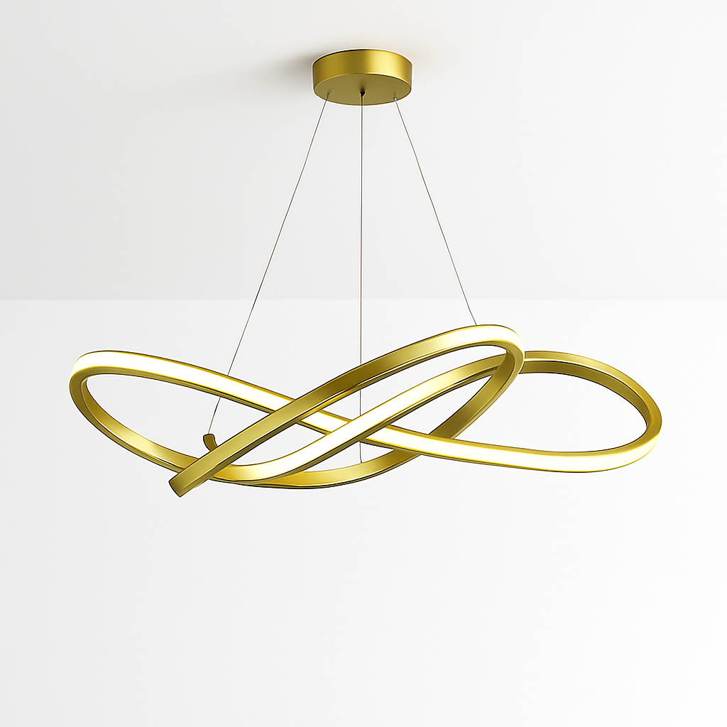 lustre moderne à led pour décoration intérieure élégante - vue 5 sur 12