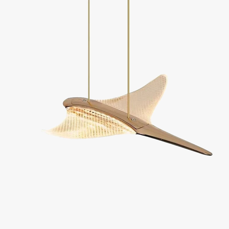 Lustre moderne luxe design villa escalier acrylique