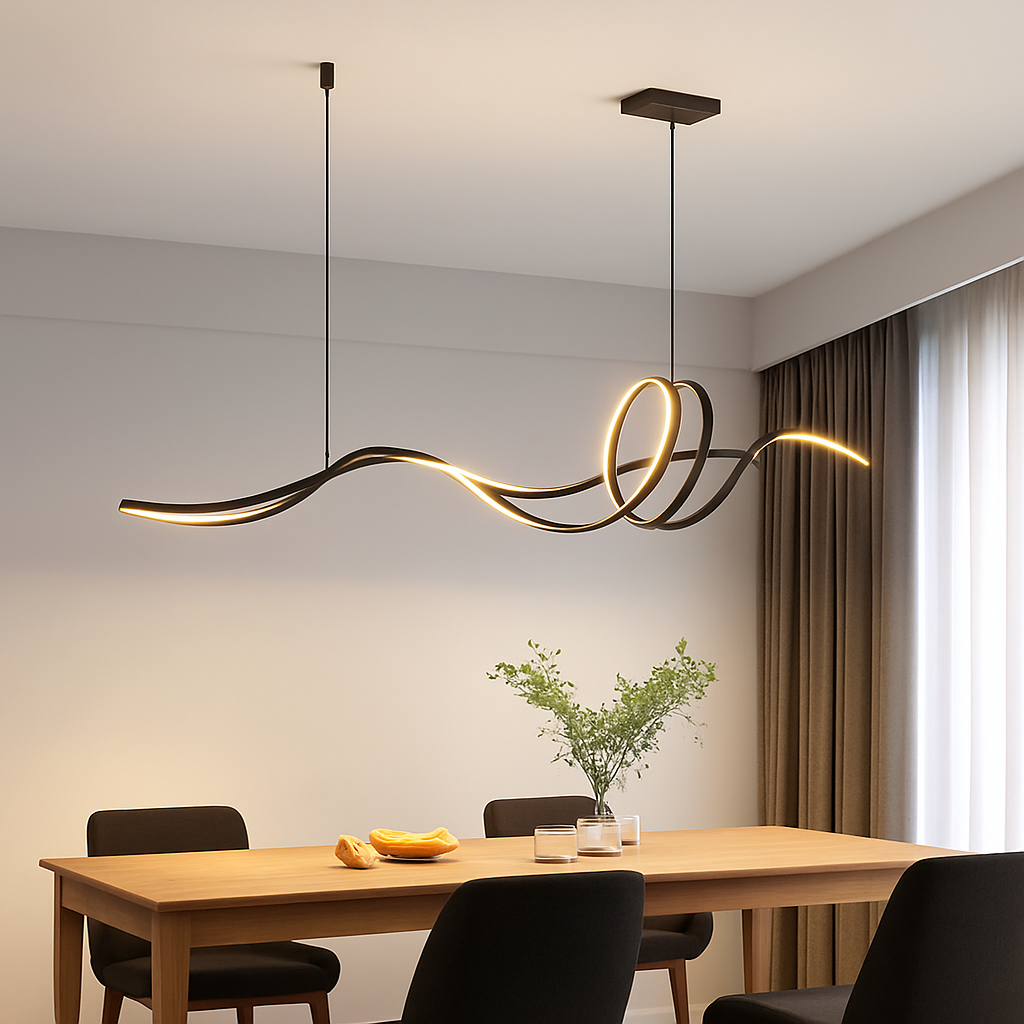 lustre moderne simple striptips pour intérieur luminaire - vue 3 sur 6