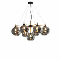 lustre nordique en cuivre verre design moderne avec haricots magiques