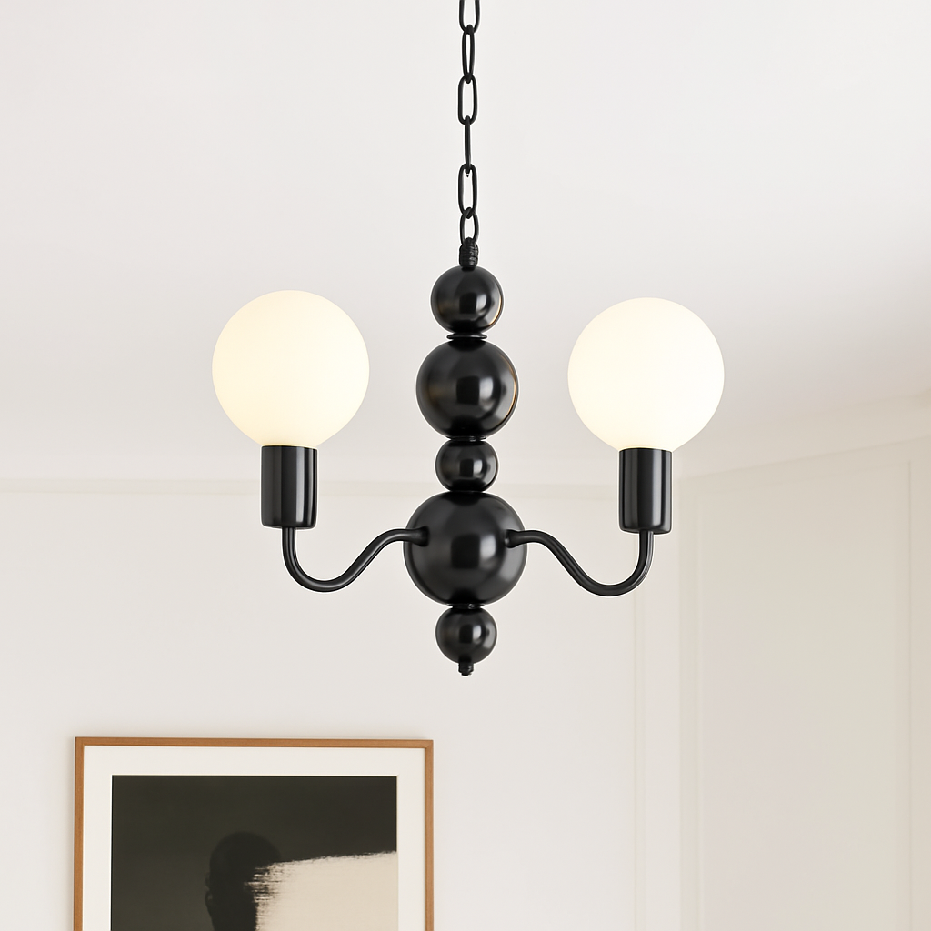 lustre nordique en métal pour décoration intérieure suspendue - vue 6 sur 9