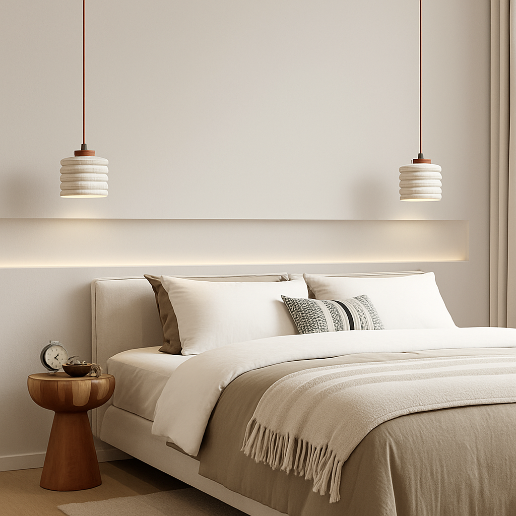lustre nordique en terrazzo pour restaurant café bar et loft industriel - vue 4 sur 7
