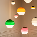 lustre nordique en verre dégradé à suspension led créatif