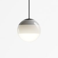 lustre nordique en verre dégradé à suspension led créatif