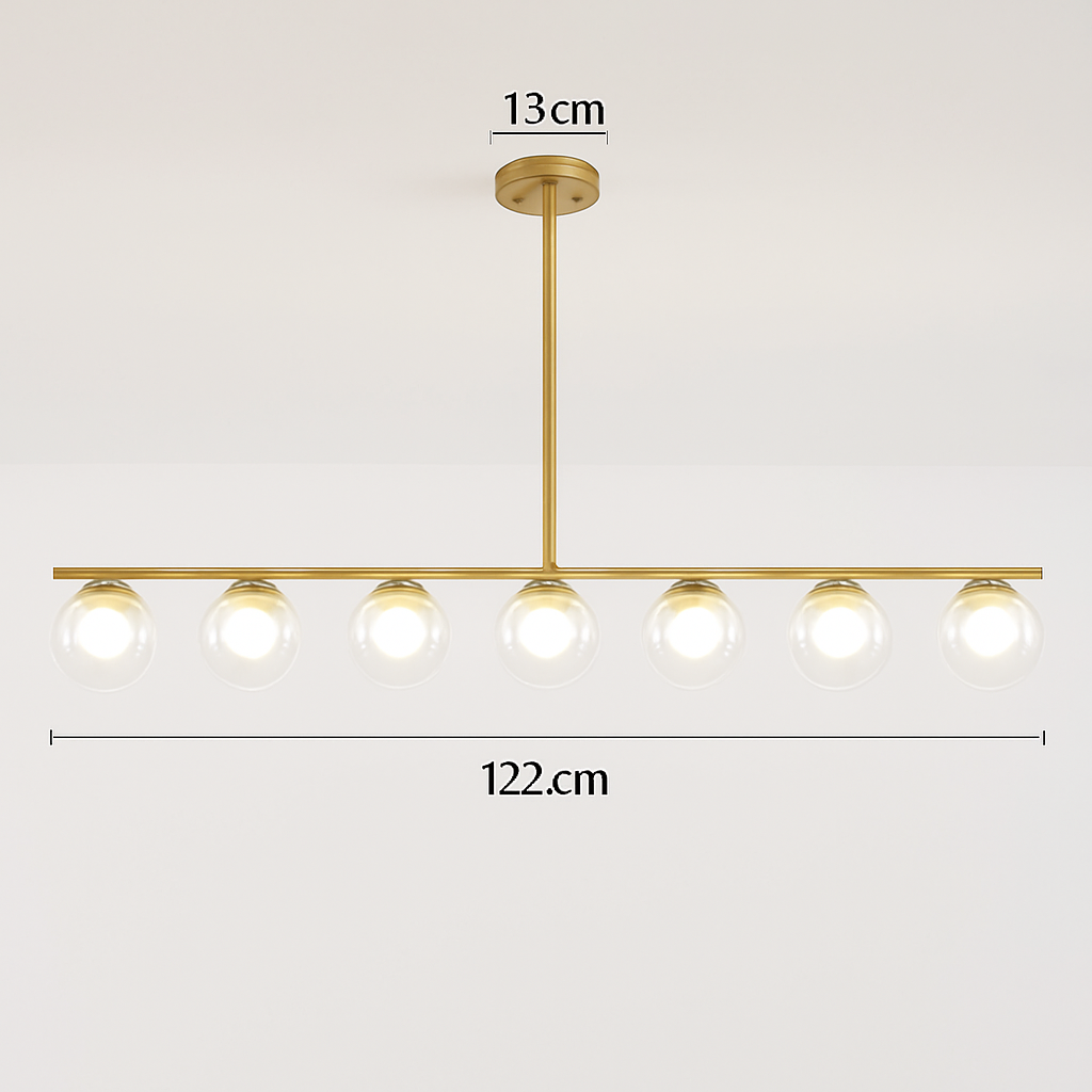 lustre nordique en verre pour éclairage intérieur moderne - vue 18 sur 19