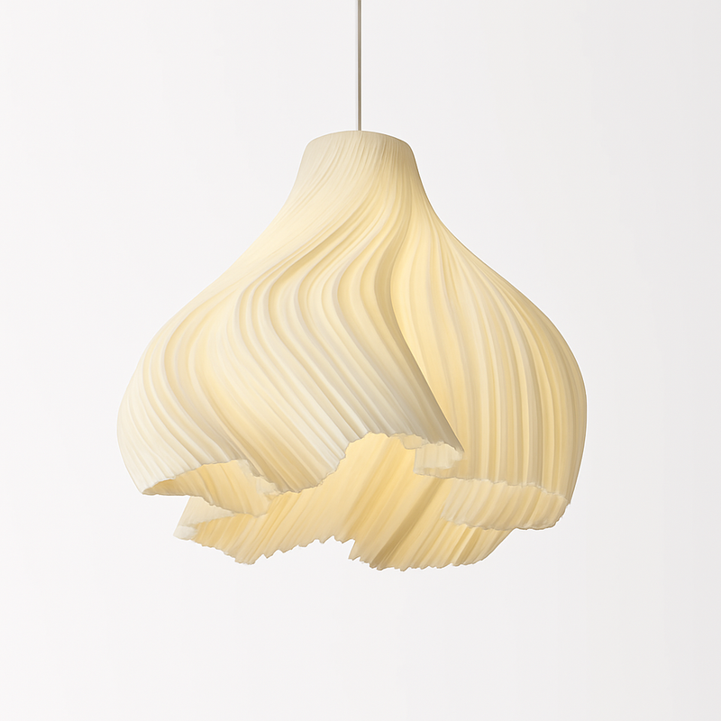 lustre nordique à fleurs imprimées 3d pour restaurant et bar