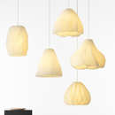 lustre nordique à fleurs imprimées 3d pour restaurant et bar