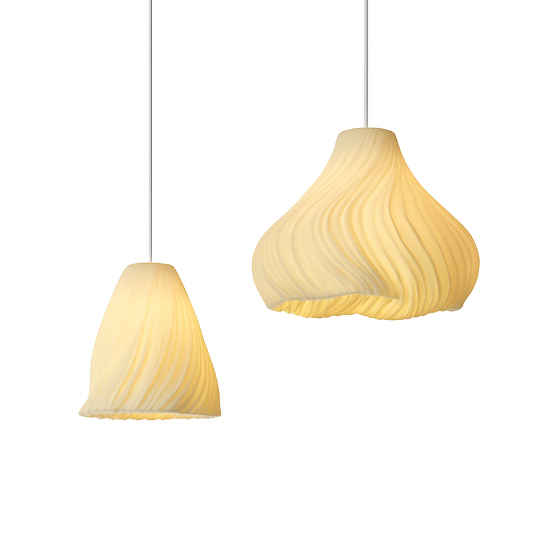 lustre nordique à fleurs imprimées 3d pour restaurant et bar