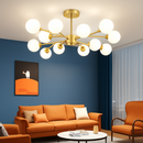 lustre nordique led boule de verre décoratif pour maison
