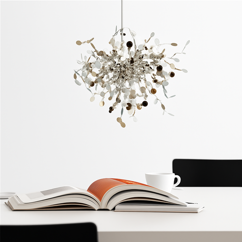 lustre nordique moderne avec lumières led pour décoration intérieure