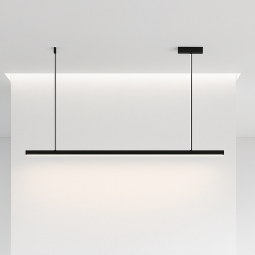 Lustre nordique moderne minimaliste design bureau long bar salle à manger LED