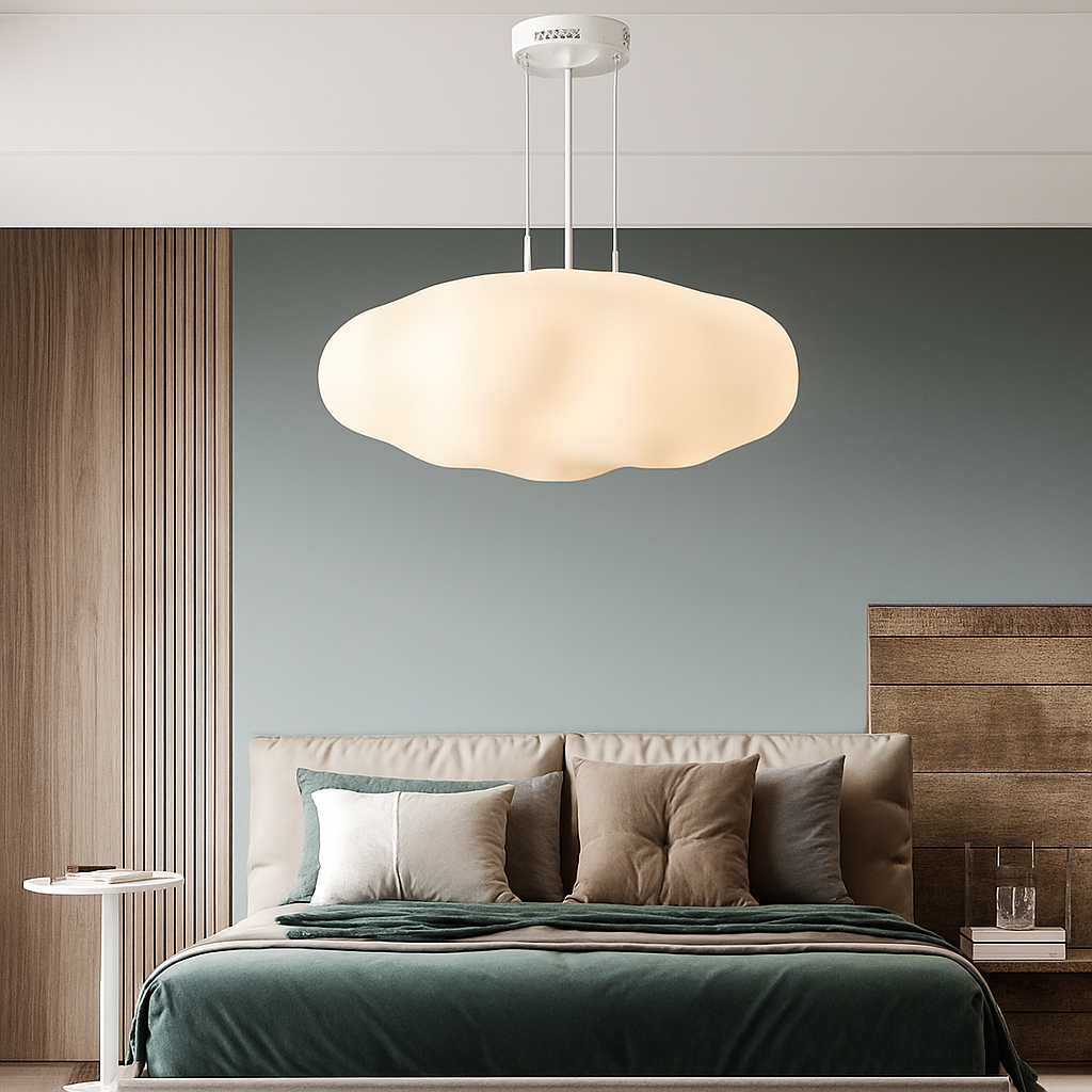 Lustre Nuages Blanc LED Lustre Pour Salle À Manger Chambre D'enfant Hall Créative Décorative Éclairage Quotidien - vue 3 sur 22