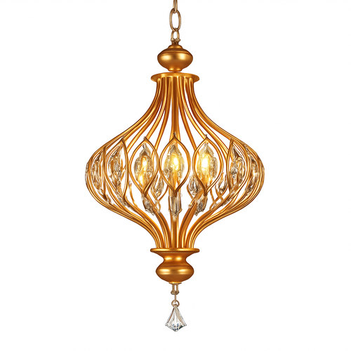 lustre rétro français en cristal style vintage pour villa