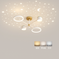 lustre romantique étoilé moderne 6 lumières créatif