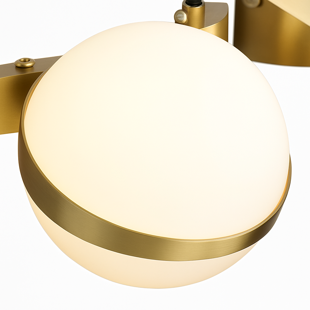 Lustre rond design led moderne - vue 7 sur 9