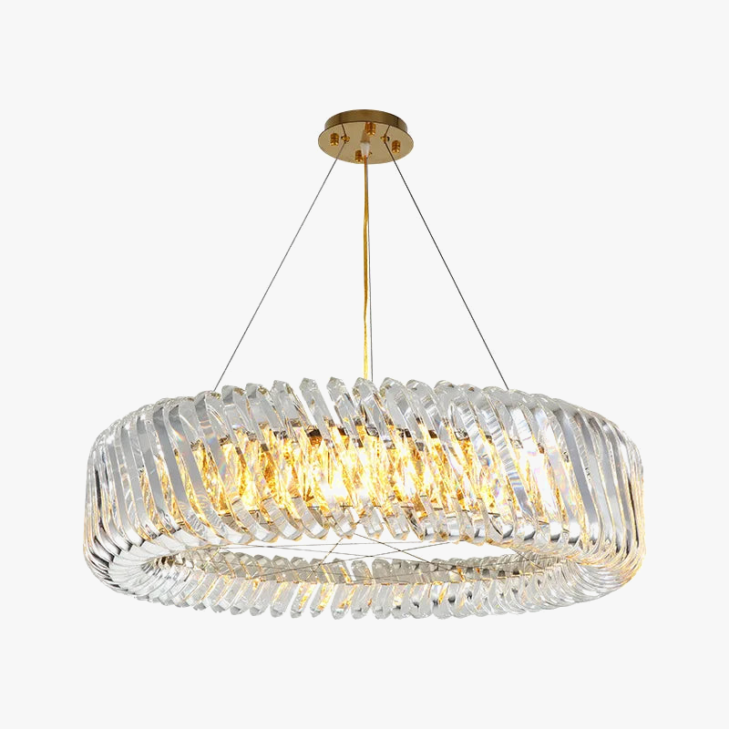 lustre rond à intensité variable nouvelle tendance 2024 pour un éclairage moderne