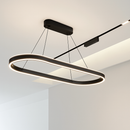 lustre Simple blanc Long moderne LED salon salle à manger chambre Hall décor appareil ménager éclairage intérieur