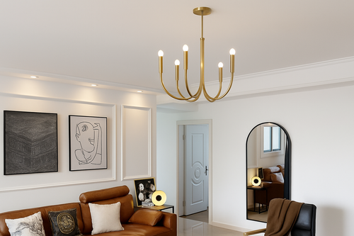 lustre suspendu design rétro avec éclairage led décoratif