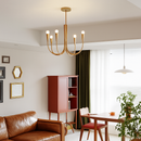 lustre suspendu design rétro avec éclairage led décoratif