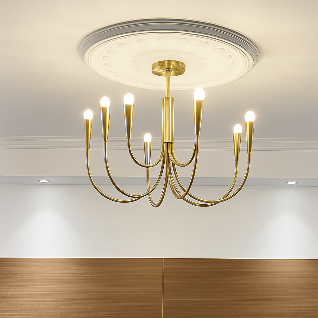 lustre suspendu design rétro avec éclairage led décoratif - vue 6 sur 10
