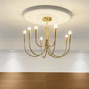 lustre suspendu design rétro avec éclairage led décoratif