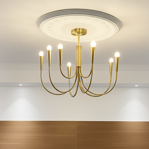 lustre suspendu design rétro avec éclairage led décoratif