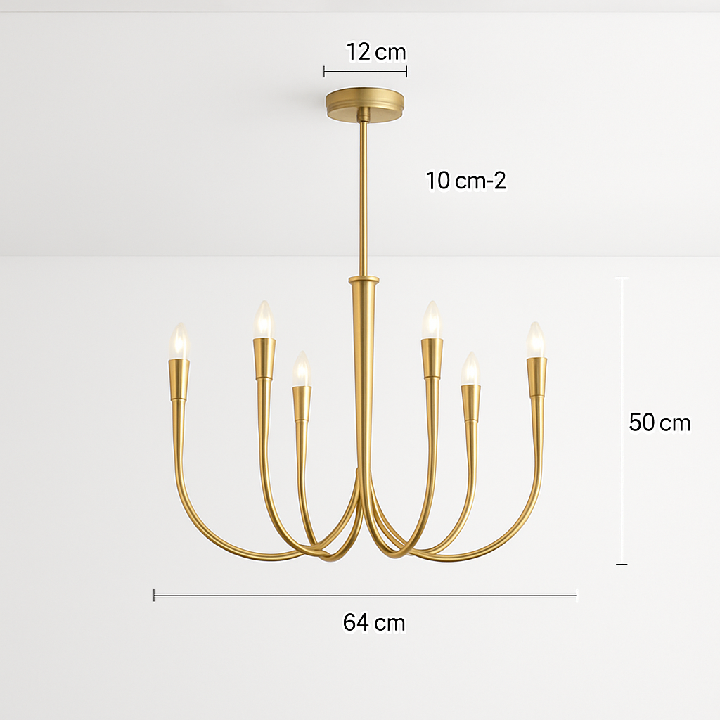 lustre suspendu design rétro avec éclairage led décoratif - vue 7 sur 10