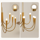 lustre suspendu en forme de bougie style français décoratif intérieur