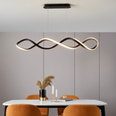 LED-Kronleuchter im nordischen Spiral-Design, dimmbar