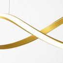 LED-Kronleuchter im nordischen Spiral-Design, dimmbar