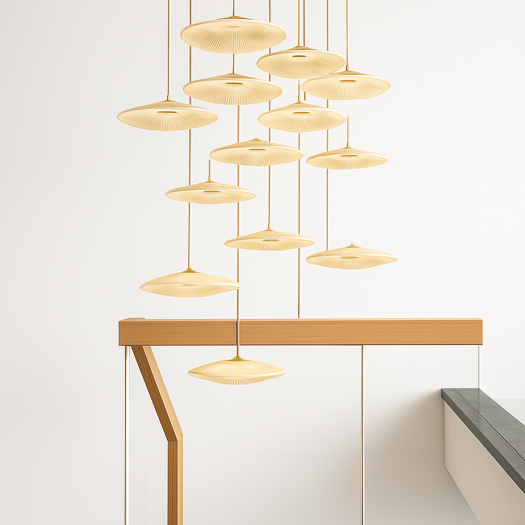 Lustre Villa Moderne Minimaliste Luxe Créatif Tournant Escalier Long - vue 6 sur 13