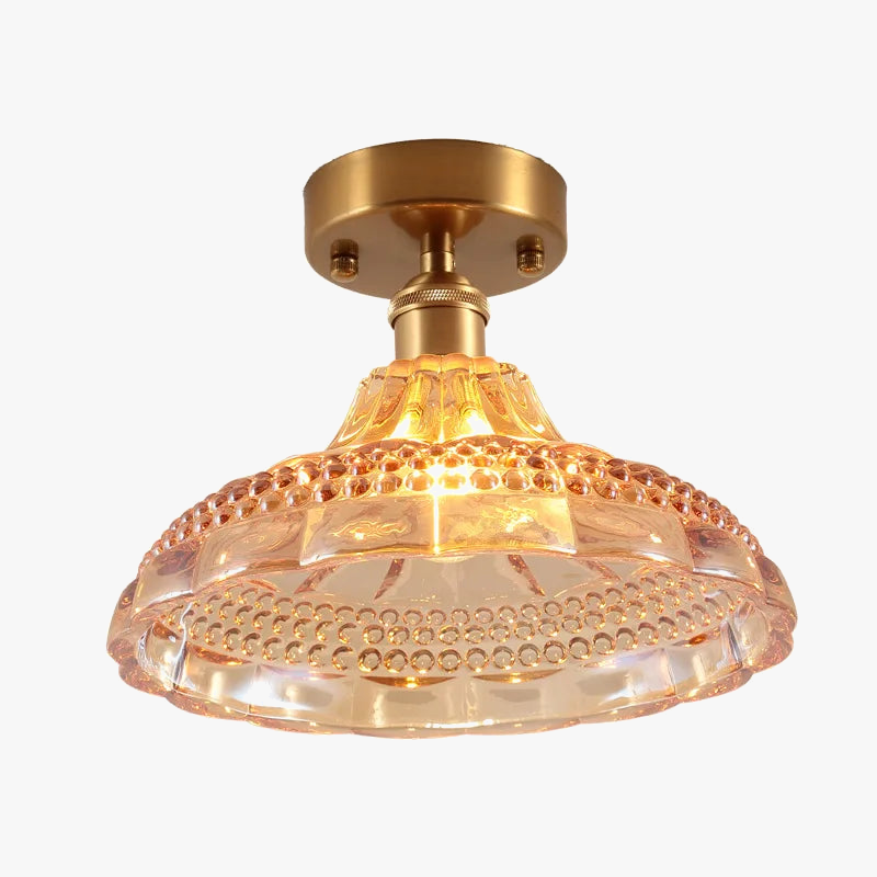 Lustre vintage japonais en verre pour balcon et entrée