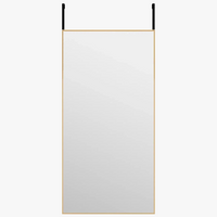 miroir de porte décoratif en verre et aluminium