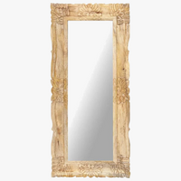 miroir en bois de manguier pour décoration murale moderne
