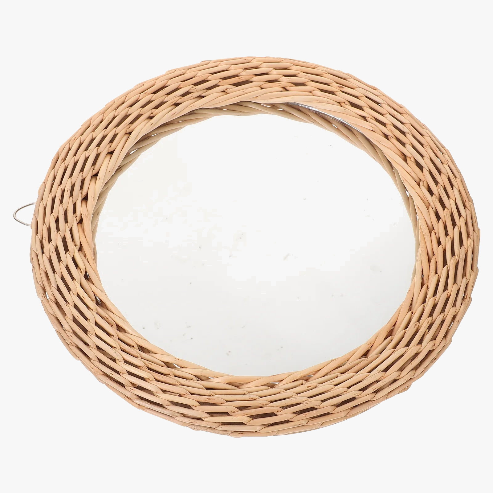 miroir en rotin tissé pour une décoration rustique élégante