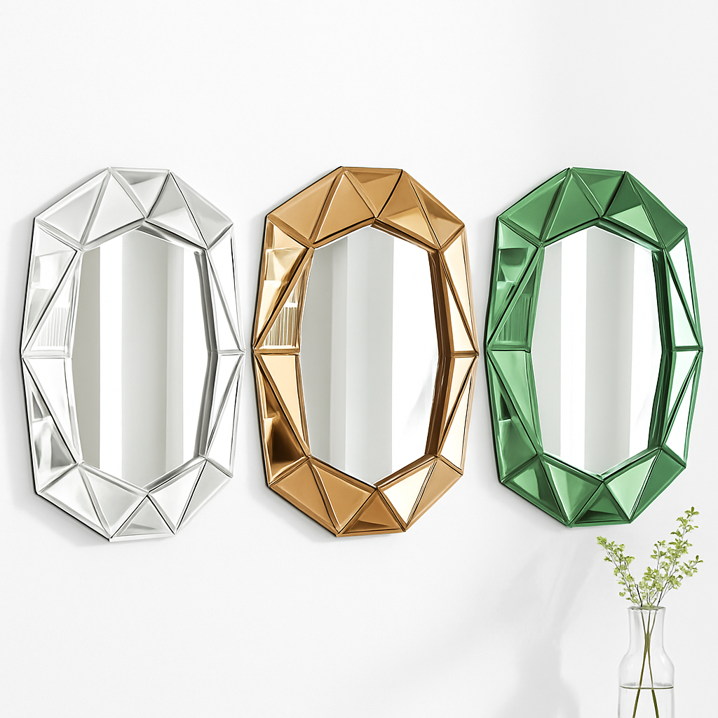 miroir mural moderne décoratif style vintage irrégulier