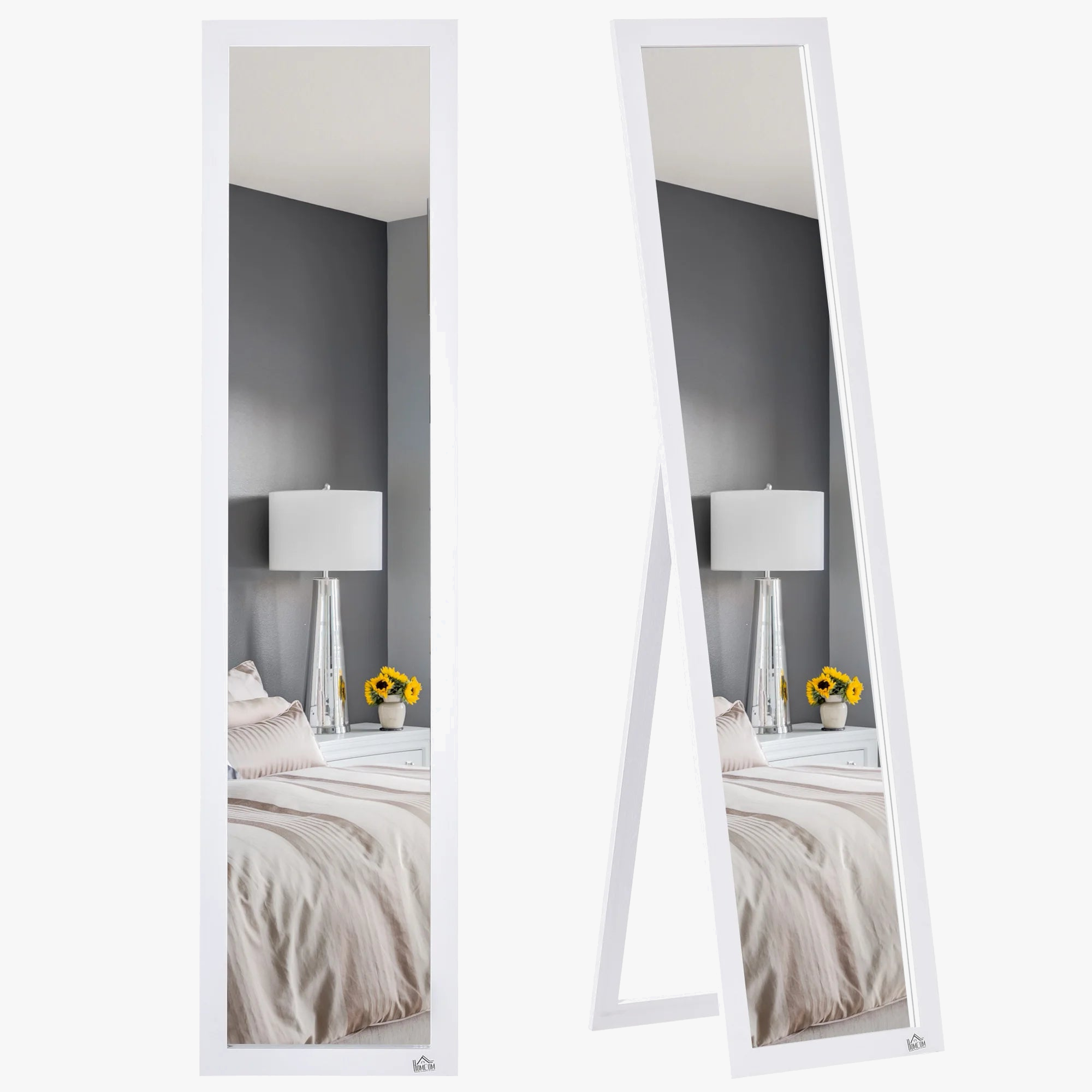 miroir sur pied moderne à double utilisation intégrale