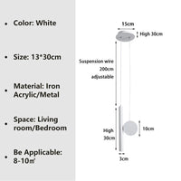Suspension LED moderne câble réglable pour chevet salon allée étude Lustre intérieur décor à la maison luminaire Lustre