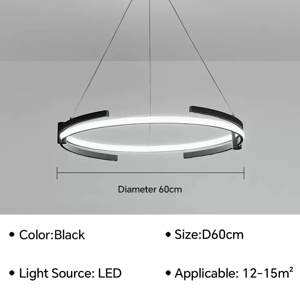 Plafonnier LED suspendu au design moderne