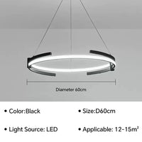 Plafonnier LED suspendu au design moderne