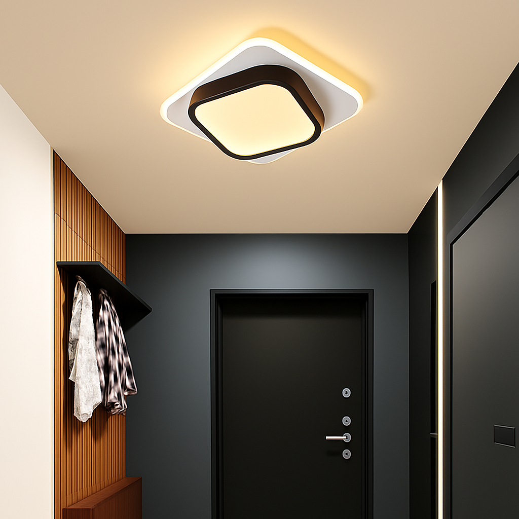 Moderne LED Allée Plafonnier Lustre Pour Couloir Escaliers Foyer Balcon Chambre Salle De Bains Luminaires Intérieur Lustre - vue 6 sur 22