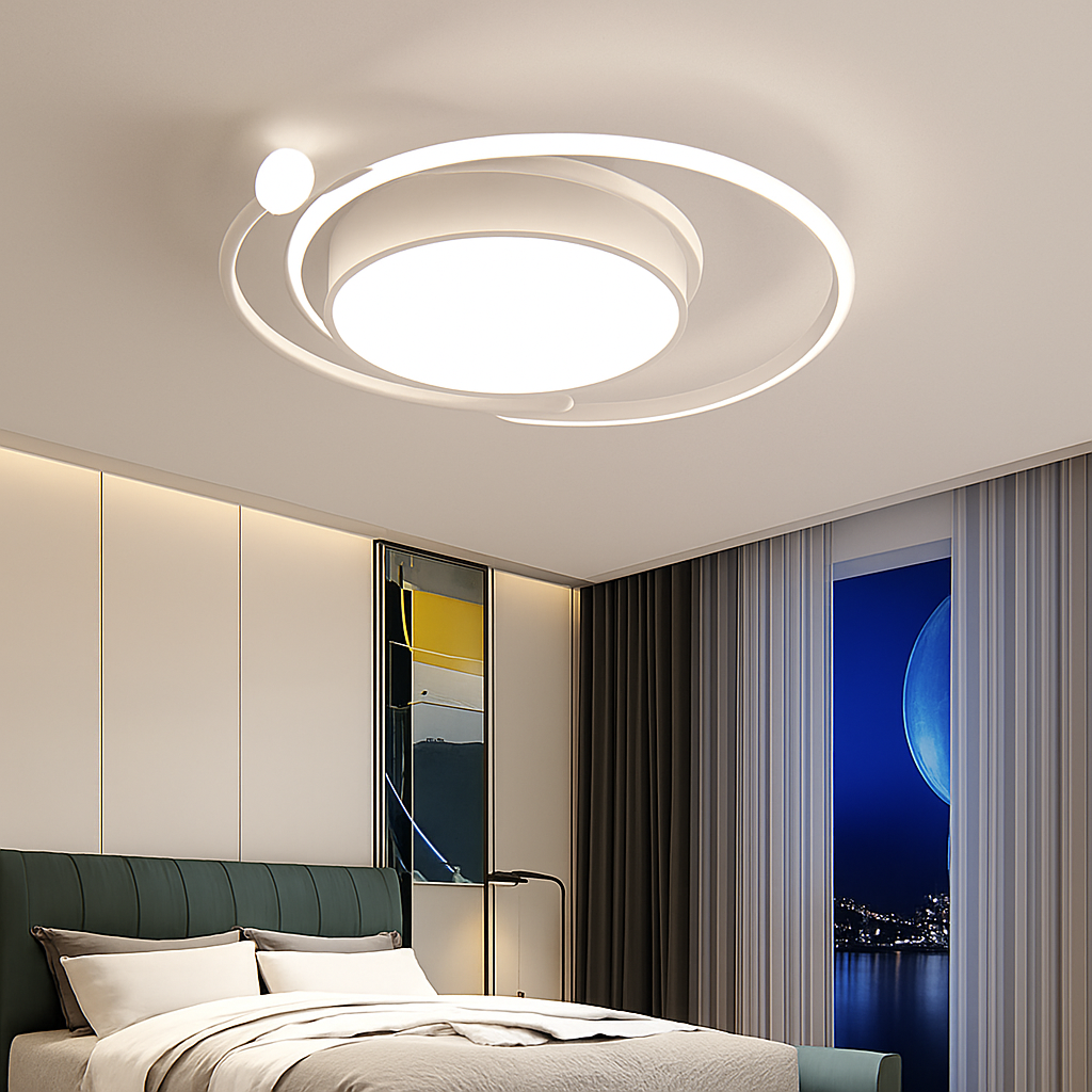 Moderne Led Salon Plafonniers Chambre Cuisine Salle À Manger Décoration Lampe Lustres Nordique Intérieur Maison Lustres Or - vue 4 sur 9